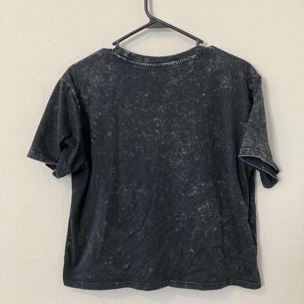 Fender Guitar Corona California Crop Graphic T-Shirt Size XL Black Distressed - Picture 3 of 5